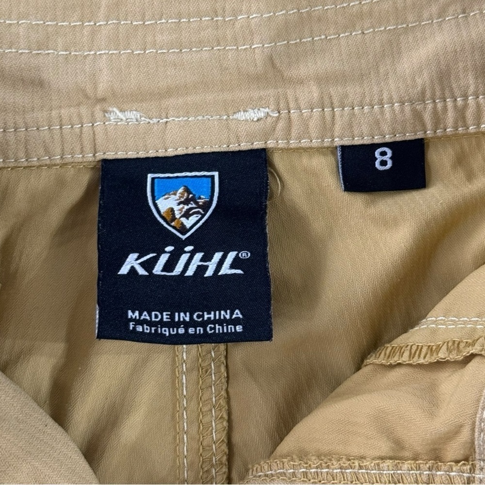 KUHL Splash Shorts 5” Inseam Women’s Size 8 Tan Yellow Hiking Cargo - Picture 9 of 9
